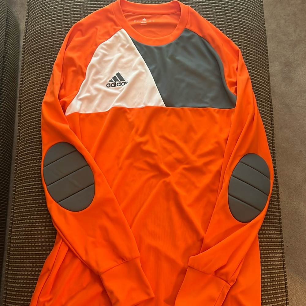 EUC Adidas performance shirt size medium orange